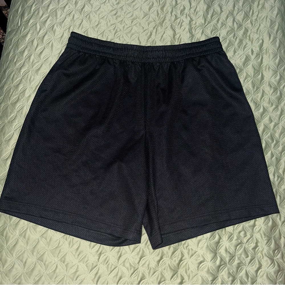 Athletic Works Men's Black Mesh Shorts
